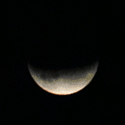 animated time-lapse of partial lunar eclipse