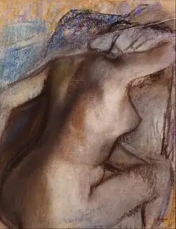 Edgar Degas – After the Bath, Woman Drying Herself (c. 1884–'86, reworked 1890–1900), MuMa