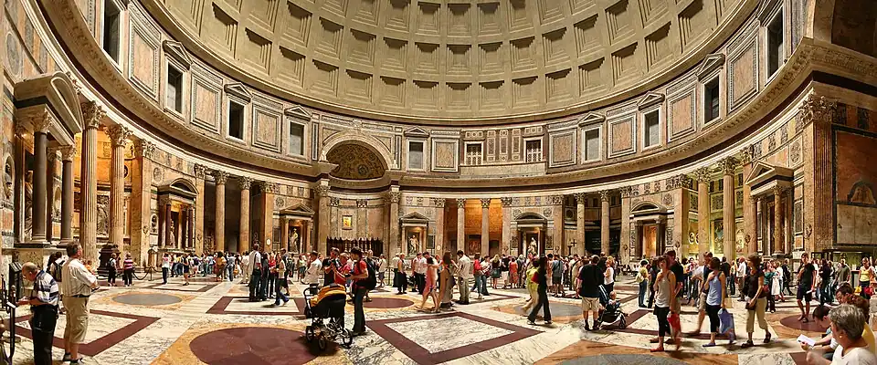 Pantheon, Rome, unknown architect, c.114-123 AD[74]