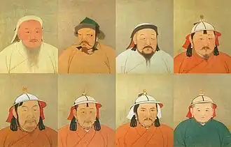 Collage of eight portraits