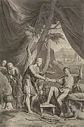 Esau Sells His Birthright (from the 1728 Figures de la Bible)