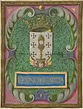 Arms of the Kingdom of Galicia, Pedro de Teixeira, 17th century