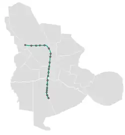 Map of the Isfahan Metro