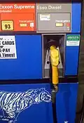 A combination gasoline/diesel pump at an Exxon in Zelienople, Pennsylvania selling Exxon gasoline and "Esso Diesel"