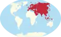 Location of Eurasia