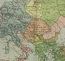 Kingdom of Hungary, King Béla III of Hungary, 1190, Europe, map