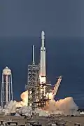 First launch of the Falcon Heavy