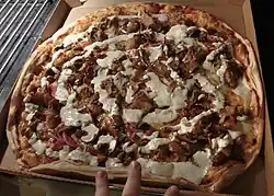 Swedish Kebab pizza
