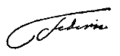 Frederick the Great's signature