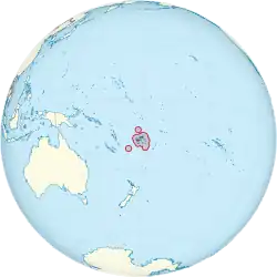 Location of Fiji