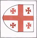 One of the flags of Sebastia as per the as well as in the Book of Knowledge of All Kingdoms,[11][9][10] now modern Sivas