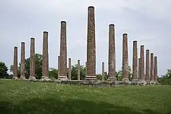 Ruins of the Forks of Cypress, near Florence, Alabama, built 1830s, burned 1960s
