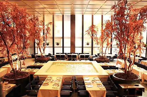 The Four Seasons Restaurant of the Seagram Building in its original form (1956)
