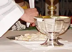 Breaking of the Eucharistic bread at a Neocatechumenal Way celebration