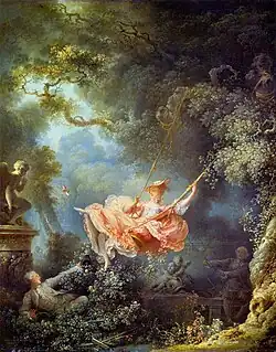 The Swing; by Jean-Honoré Fragonard; 1767–1768; oil on canvas; Wallace Collection