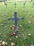 Richthofen's former grave at Fricourt, later Sebastian Paustian, section 4, row 7, grave 1177