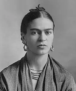 Black-and-white photo of a young woman