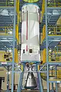 GS2 stage of GSLV-F16 being integrated