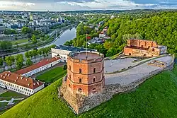 Upper Castle remains with Gediminas' Tower