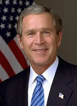 A 2003 presidential portrait of George W. Bush