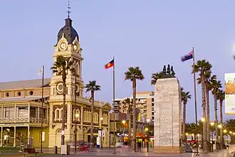 Glenelg Town Hall and Moseley Square