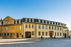 Exterior view of the Goethe National Museum and Goethe's former residence in Weimar.