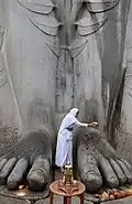 Jain pilgrim, Shravanabelagola