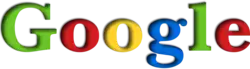 The logo used from September 28, 1998 to October 29, 1998, using the Baskerville Bold typeface, with a different color combination from the one in use today (the initial "G" being colored green)