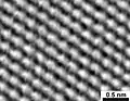 Scanning tunneling microscope image of graphite surface