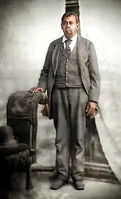 Artistic portrait of Green Flake during the 1890s