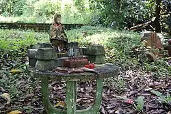 Altar to Guanyin at Bukit Brown Cemetery, Singapore