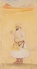 18th century painting of Guru Tegh Bahadur.