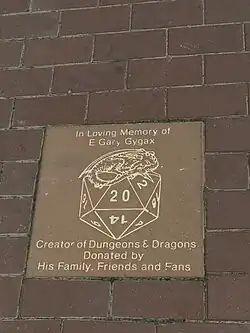 Public memorial to Gary located at the Lake Geneva waterfront erected by his family