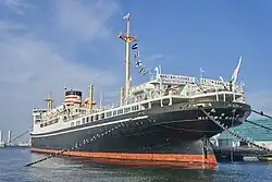 Hikawa Maru moored at Yamashita Park