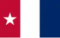 This banner was carried by volunteers comprising Capt. Andrew Robinson's company from Harrisburg and designed by Sarah Rudolph Bradley Dodson in September 1835 for her husband, 1st Lt. A. B. Dodson and colleagues[29]