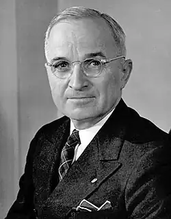 Harry S. Truman, 33rd President of the United States, had poor vision.[60]