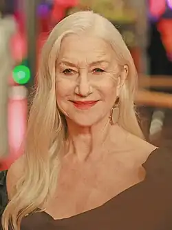 Photo of Helen Mirren at the 73rd Berlin International Film Festival in 2023.