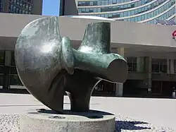 abstract sculpture of bronze