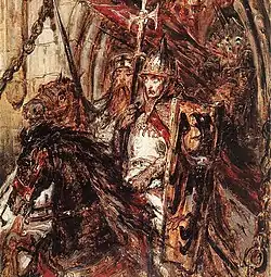 19th-century oil painting of Henry II the Pious by Jan Matejko