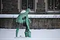 A statue of the Greek god Hermes at Hart House, Toronto