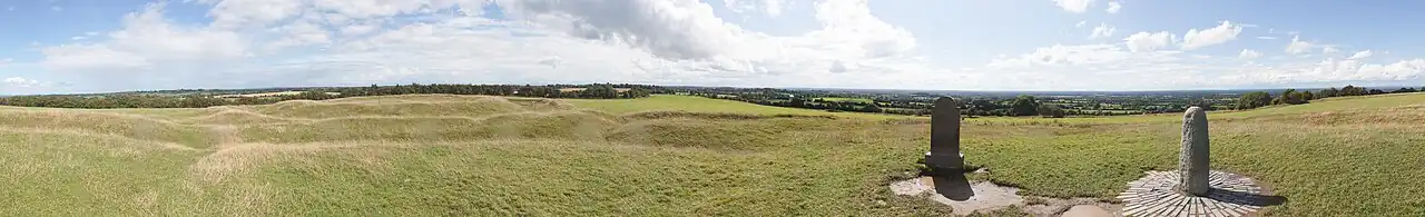 Hill of Tara, Lia Fáil and surrounding landscape