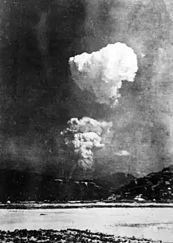 Another view of the mushroom cloud forming, from further away.