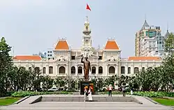 Skyline of District 1, Ho Chi Minh City at morning