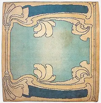 A carpet by Victor Horta in the collection of the King Baudouin Foundation