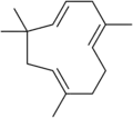 Humulene, a sesquiterpene.