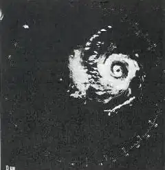 Radar image of Hurricane Carmen