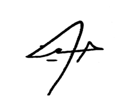 Hussein bin Abdullah's signature