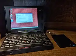 IBM ThinkPad 365XD w/External Floppy Drive running Windows 95