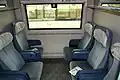Pre-refurbishment: Compartment with six seats