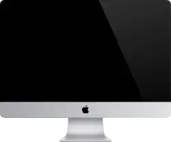 Slim edge unibody iMac.